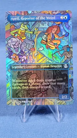 April, Reporter of the Weird Borderless Foil 0206 Teenage Mutant Ninja Turtles - Image 2