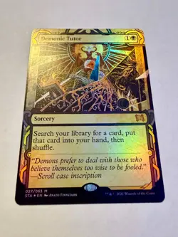 MTG Demonic Tutor FOIL - Strixhaven: Mystical Archives Magic the Gathering LP - Image 1