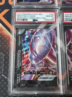PSA 10 Mewtwo V Union Pokemon SWSH 159-162 Special Collection Sequential Set - Image 4