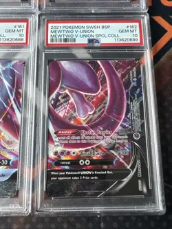 PSA 10 Mewtwo V Union Pokemon SWSH 159-162 Special Collection Sequential Set - Image 5