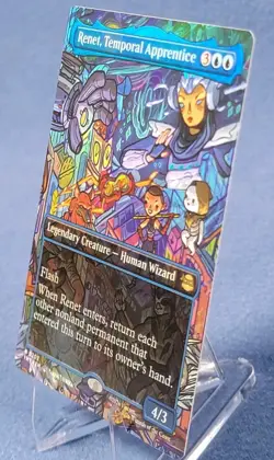 MTG Renet, Temporal Apprentice (Borderless) Teenage Mutant Ninja Turtles Foil - Image 1