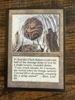 1994 MTG Dark Sphere – The Dark Common Artifact Magic the Gathering - Image 1
