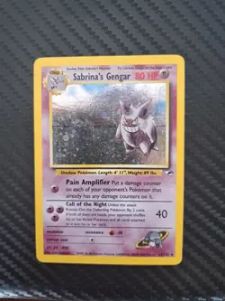 Pokemon Sabrina's Gengar 014/132 Gym Heroes Holo Rare Unlimited 80 HP Card - Image 1