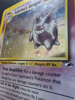 Pokemon Sabrina's Gengar 014/132 Gym Heroes Holo Rare Unlimited 80 HP Card - Image 3