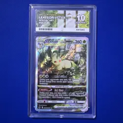Pokemon Leafeon VSTAR Crown Zenith Ace 10 Figure GG35/GG70 - Image 1