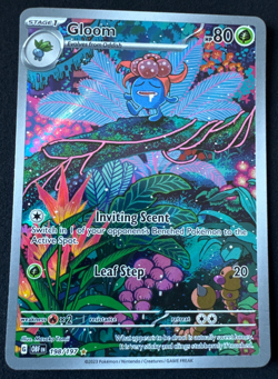GLOOM 198/197 NM ILLUSTRATION RARE OBSIDIAN FLAMES POKEMON 2023 - Image 1