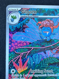 GLOOM 198/197 NM ILLUSTRATION RARE OBSIDIAN FLAMES POKEMON 2023 - Image 4