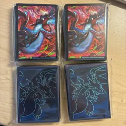 4x Charizard deck sleeves (UPC Phantasmal Flames) pokemon - Image 1