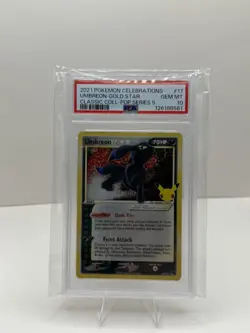 2021 Pokemon Celebrations Umbreon Gold Star Classic Collection PSA 10 - Image 1