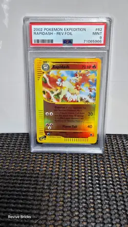 Rapidash 62/165 Reverse Holo 2002 Pokemon Expedition E-Reader PSA Mint 9 Great - Image 1