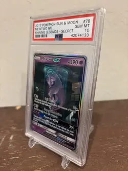 Pokemon TCG Mewtwo GX 78/73 Shining Legends PSA 10 Gem English - Image 3