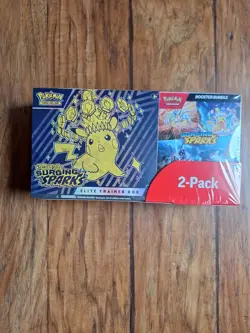 Pokemon TCG Surging Sparks Elite Box & Booster 2-Pack - Image 1