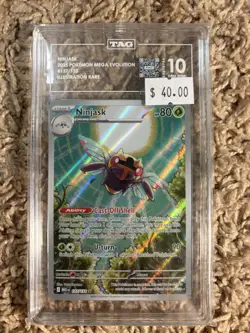 Pokemon TCG Ninjask 137/132 Me01 TAG10 - Image 1