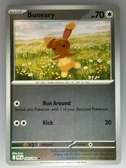Pokemon REVERSE HOLO Buneary ME02: Phantasmal Flames PFL 083/094 NM TCG - Image 1