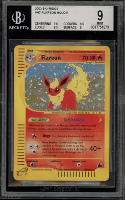 Pokemon Flareon Skyridge Holo Rare #H7 BGS 9 Mint - Image 1