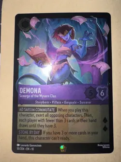 Disney Lorcana Demona-Scourge of the Wyvern Clan 55/204 cold foil - Image 1