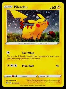 Pikachu - Holo #SWSH039 Promo Pokemon SWSH: Sword & Shield Promo Cards NM - Image 1