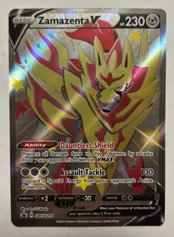 Zamazenta V (Shiny) SWSH293 SWSH: Sword & Shield Promo Cards Holo Pokemon TCG - Image 1