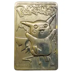 Pokemon 23k Gold Plated Pikachu #25 Trading Card 1999 Burger King Promo Vintage - Image 2