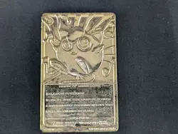 Jigglypuff Pokemon Card - 23K Gold Plated - Blue Box Edition No Case/ No COA - Image 3