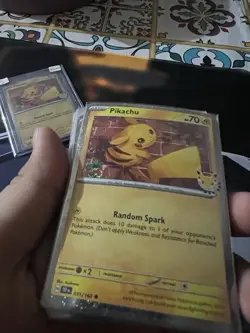 Pokemon TCG 2026 Pokemon Day Collection Promo Card NM Pikachu With Swirls!! - Image 4