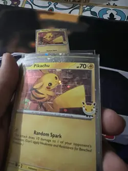 Pokemon TCG 2026 Pokemon Day Collection Promo Card NM Pikachu With Swirls!! - Image 5