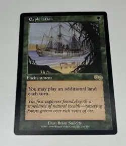 EXPLORATION Urzas Saga ENG Magic The Gathering Vintage Magic Card 1998 WotC-NM - Image 1
