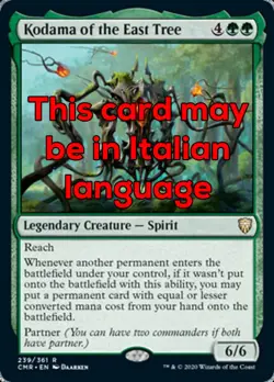 MTG KODAMA OF THE EAST TREE EXC - KODAMA DELL'ALBERO DELL'EST - CMR - MAGIC - Image 1