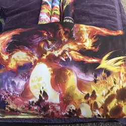 Pokemon Phantasmal Flames & Charizard MEGA X UPC 4x Playmat 2 And 2 Diff Ones - Image 2