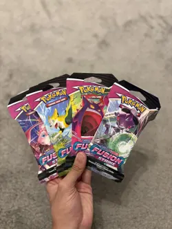 Pokemon TCG: Fusion Strike Sleeved Booster Pack x 4 | Full Art Set - Image 2