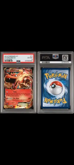 2014 Pokemon Charizard EX Fire Flash - Rare - PSA 6 - Image 3