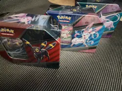 Pokemon TCG V Heroes Tin Set Sylveon Umbreon & Espeon Eeveelutions Sealed New - Image 4