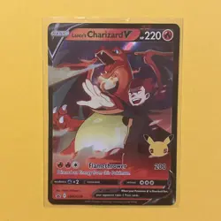 Pokemon TCG Lance's Charizard V SWSH133 Celebrations Black Star Promo - NM - Image 1
