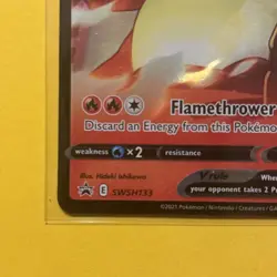 Pokemon TCG Lance's Charizard V SWSH133 Celebrations Black Star Promo - NM - Image 5