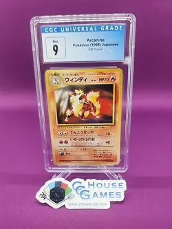 Pokemon Arcanine Japanese CD Promo CGC Graded 9 Vintage Rare *CCGHouse* - Image 1