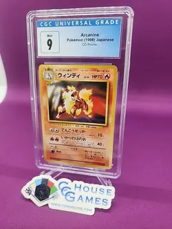 Pokemon Arcanine Japanese CD Promo CGC Graded 9 Vintage Rare *CCGHouse* - Image 2