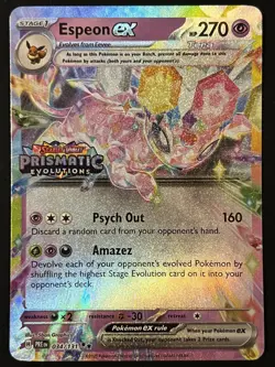 Pokemon TCG Espeon ex 034/131 Stamped Promo - Prismatic Evolutions - Fresh ✅ #3 - Image 1
