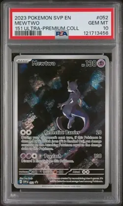 Pokemon 2023 SVP en Mewtwo 151 Ultra-Premium Collection #052 PSA 10 - Image 1