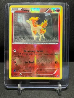 Ponyta 16/114 Reverse Holo Pokemon 2016 Steam Siege LP - Image 1