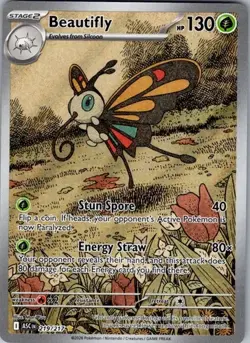 BEAUTIFLY 2026 POKEMON ASCENDED HEROES ILLUSTRATION RARE 219/217 Q3688 - Image 1
