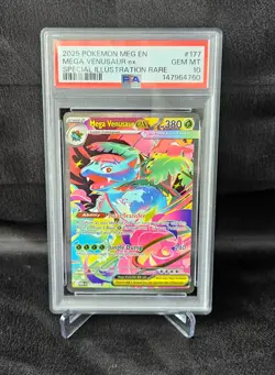 2025 Pokemon Mega Evolution Base #177 SIR Mega Venusaur ex PSA 10 Gem Mint - Image 1