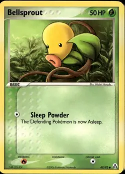 Bellsprout 49/92 Common EX Legend Maker Pokemon - Image 1