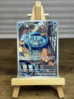 Squirtle 148/142 Stellar Crown Illustration Rare Pokemon TCG Card NM - Image 1