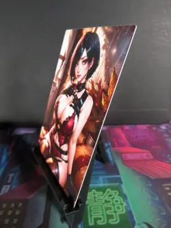 Ada Wong Resident Evil Custom Art Card NM Video Game Sexy Waifu Collectible - Image 2