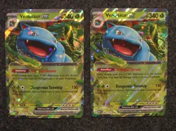 (2) Venusaur ex 003/165 Scarlet & Violet 151 Double Rare Holo Pokemon TCG Cards - Image 1