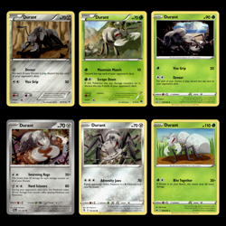 6x Durant Lot 83.0 Black White Dragons Exalted Pokemon Cards Collection Set TCG - Image 1