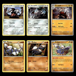 6x Excadrill Lot Drilbur 183.0 Sword Shield Fusion Strike Pokemon Cards Set TCG - Image 1