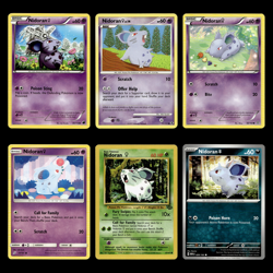 6x Nidoran Female Lot 40.0 Black White Plasma Freeze Pokemon Cards Collection - Image 1