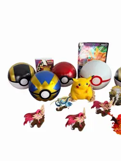 Pokemon Bundle-6 Tins Balls, 1 Premier Ball, Pikachu, 9 Characters, Cards & MORE - Image 4