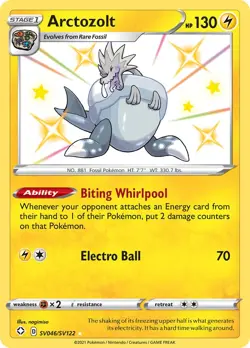 Arctozolt SV046/SV122 Shining Fates Baby Shiny Pokemon Card NM - Image 1
